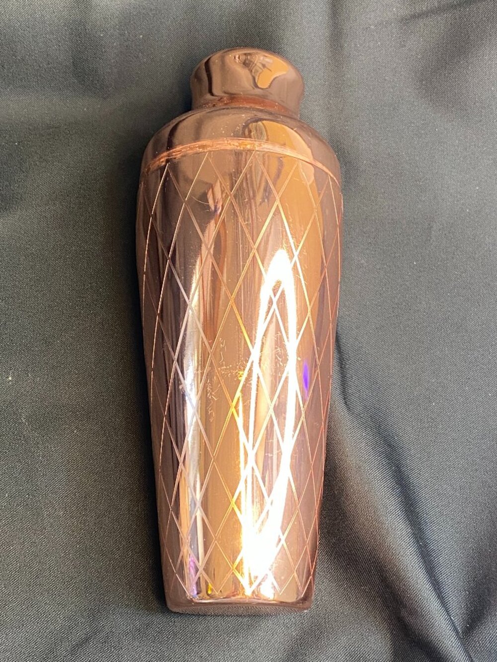VonShef Rose-Copper Etched Parisian Cocktail Shaker